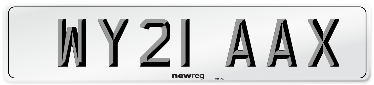 WY21 AAX Number Plate from New Reg